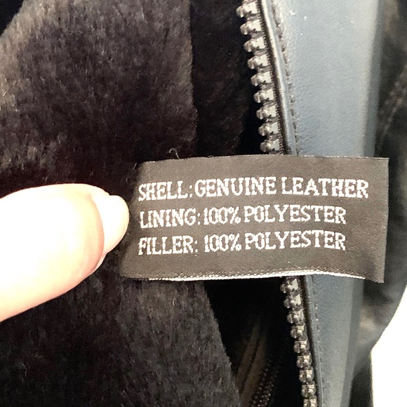 LEBAZ Womens Leather Jacket with Lining Size Small - Picture 3 of 6